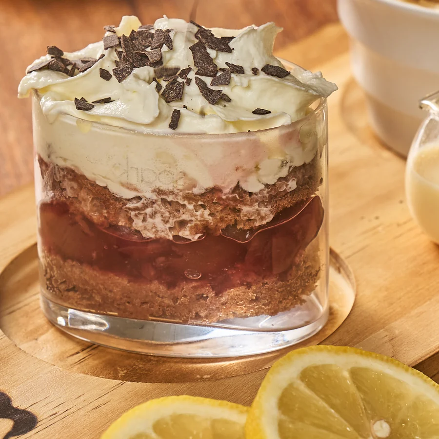 Schwarzwälder Kirschtorte im Glas